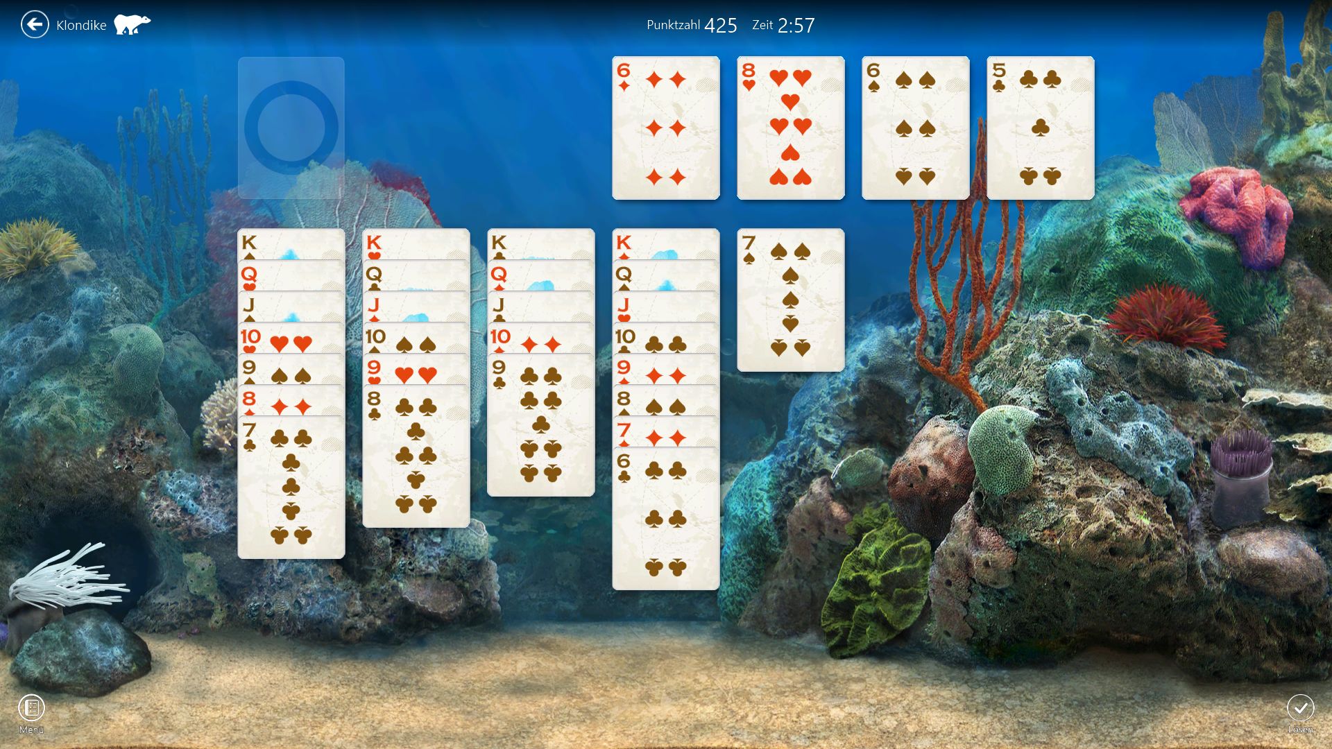 microsoft solitaire collection doen