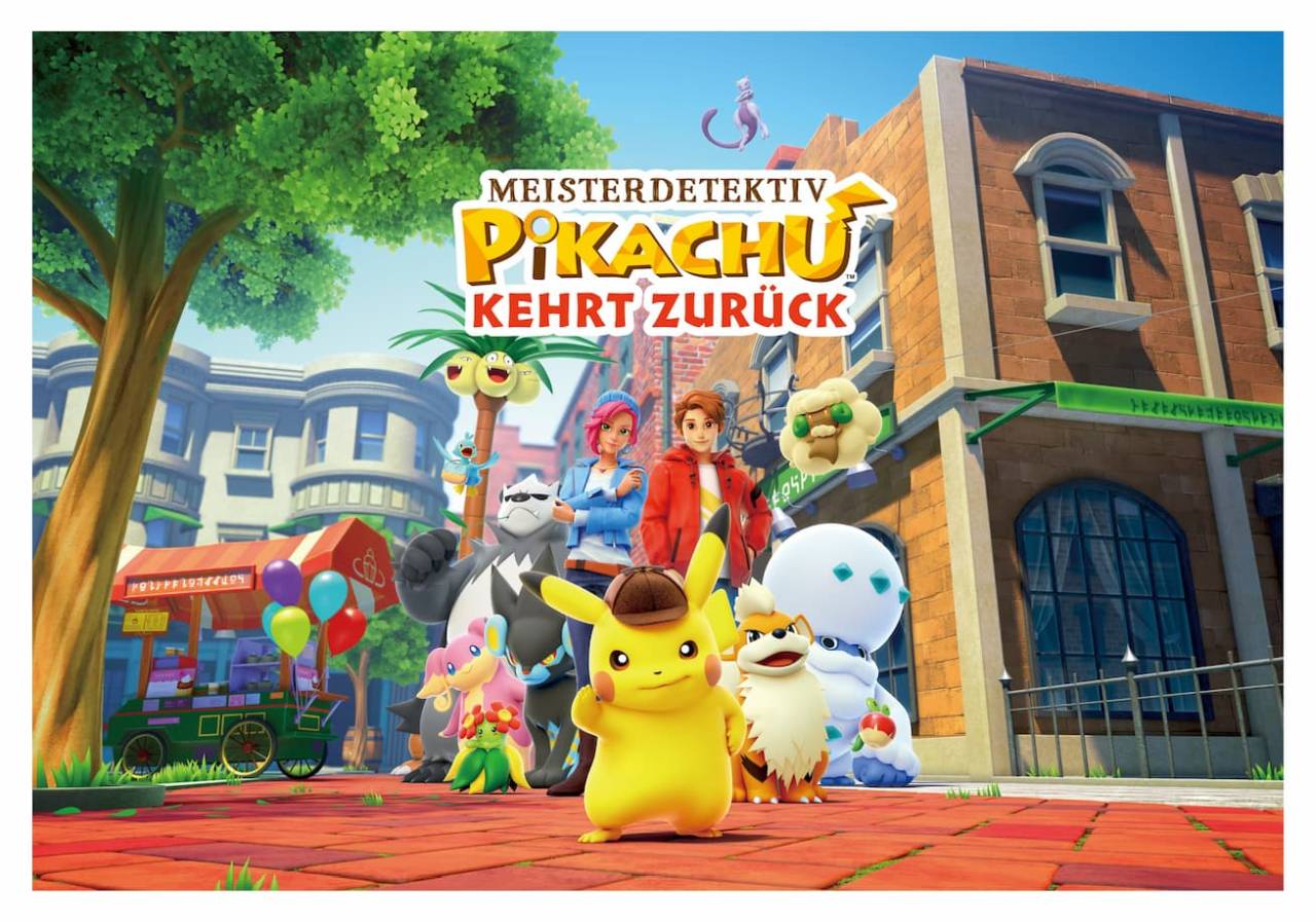 Steckbrief zurück - für kehrt Switch Pikachu Meisterdetektiv